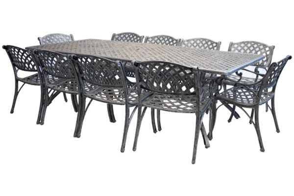 Aluminium Cottage 10 Seater Dining Set Special