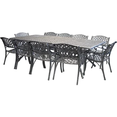 Aluminium Cottage 10 Seater Dining set