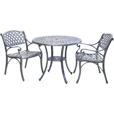 Aluminium Cottage 2 Seater Dining Set Special 880mm Round