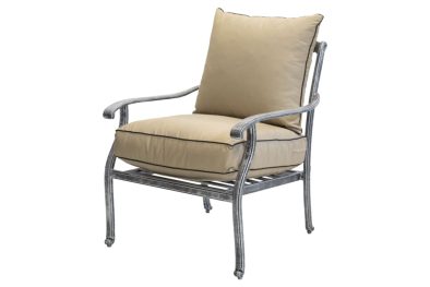 Aluminium-Morris-1-Seater-Silver-with-Beige-Cushion