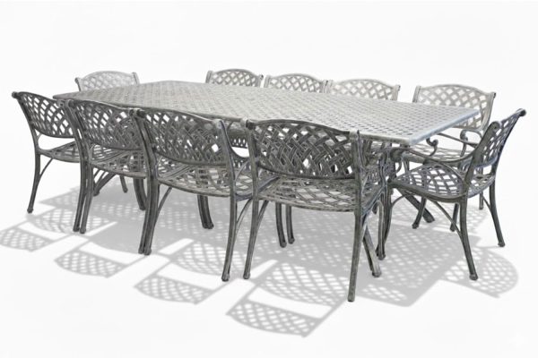 Aluminium Cottage 10 Seater Dining Set Special