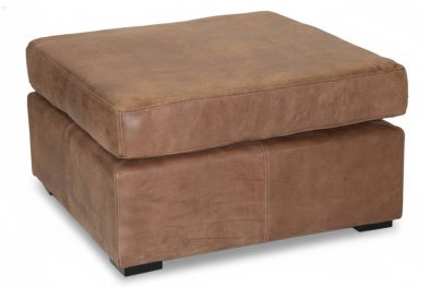 Genuine Full Leather Mod Modular Ottoman Exotic W-Spice