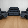 Premier 4 seater 2,1,1 Couch set - Black - Lifestyle