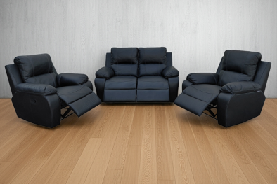 Premier 4 seater 2,1,1 Couch set - Black - Lifestyle