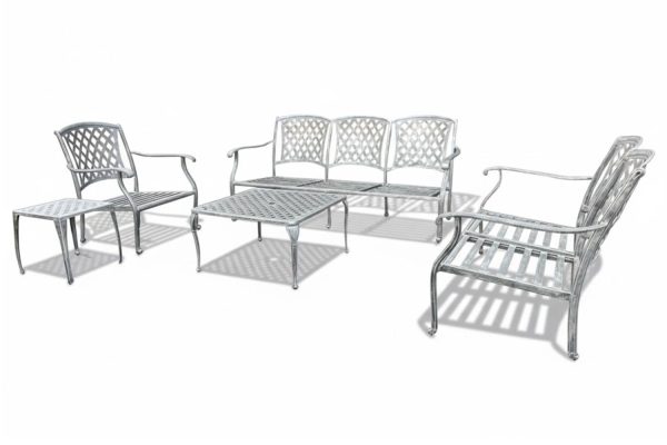 Morris 6 Seater 5 Piece Silver