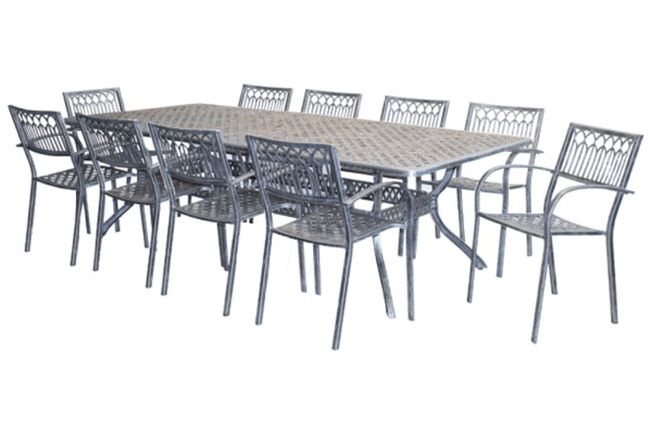 Aluminium Atlas 10 Seater Dining Set Special