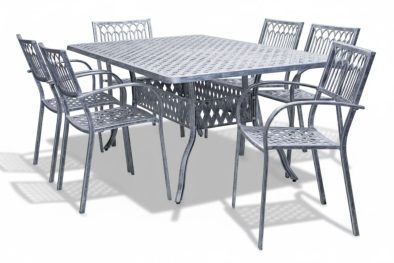Aluminium Atlas 6 Seater Dining Set Special