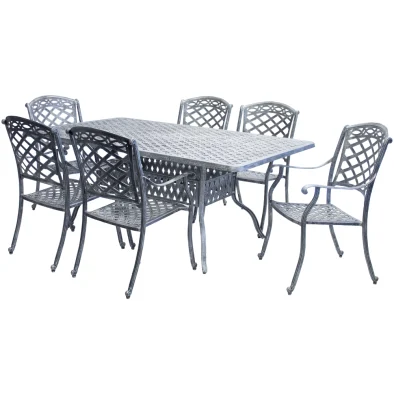 Aluminium Knight 6 Seater Dining Set Special