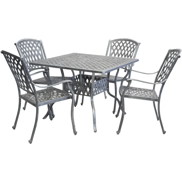 Aluminium Tuscan 4 Seater Dining Set Special