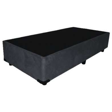 Single Bed Base Jacquard Charcoal (12 year warranty) 110kg (Standard or Extra length option)