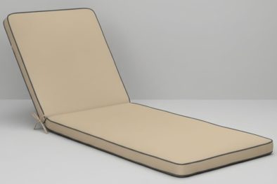 Cushion for sun lounger, Deluxe Beige (for Aluminium Frill lounger)
