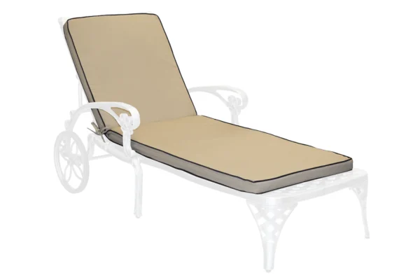 Cushion for sun lounger, Deluxe Beige (for Aluminium Frill lounger)