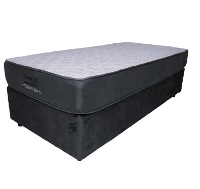 Posture Max Jacquard Charcoal 3/4 - 12 Year Warranty 110kg base & mattress set special (standard or extra length option)