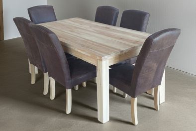 7 Piece Mod Primo Brown Dining Set