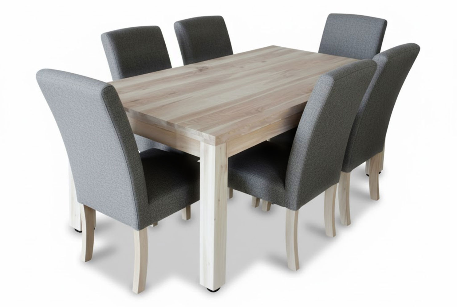 7 Piece Mod Solo Grey Dining Set