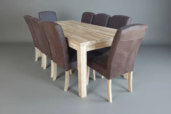 9 Piece Primo Mod Dining set Special Cotton Wood