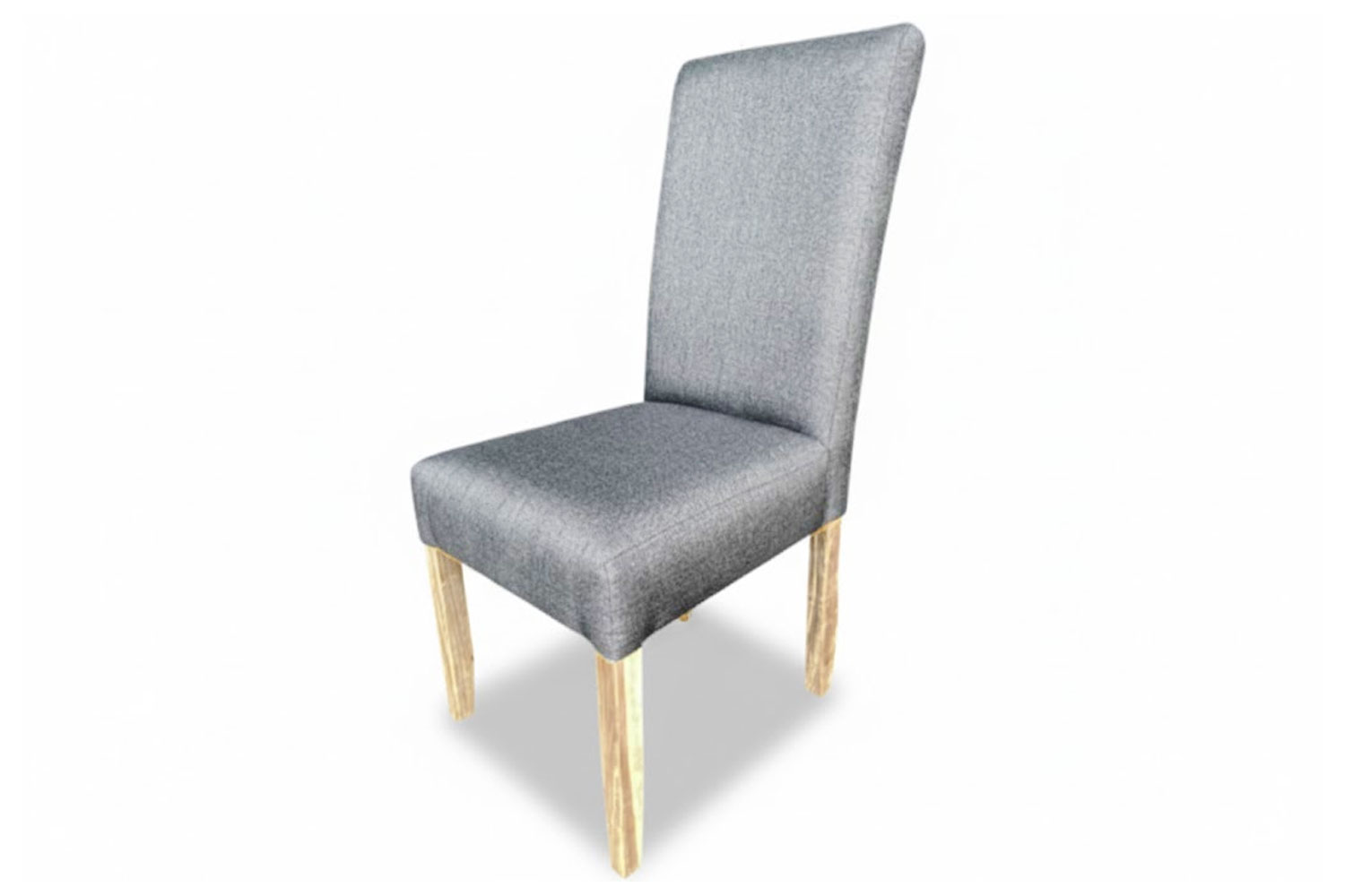 Solo Dining Chair Cotton wood in Grey Fabric