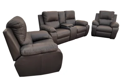 3 PIECE 4 SEATER STATIC WITH CONSOLE
