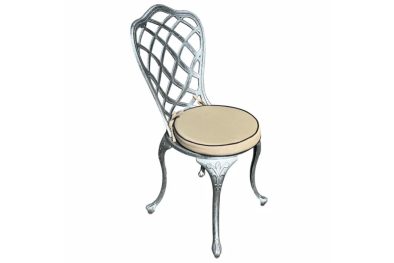 Aluminium-Coral-Dining-Chair-Silver-with-Beige-Cushion