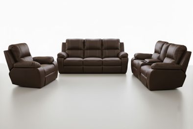 Genuine-Full-Leather-3-Piece-Set-Special-(Premier-1-Seater,-2-Seater-+-Console-and-3-Seater,-Static)-Brown