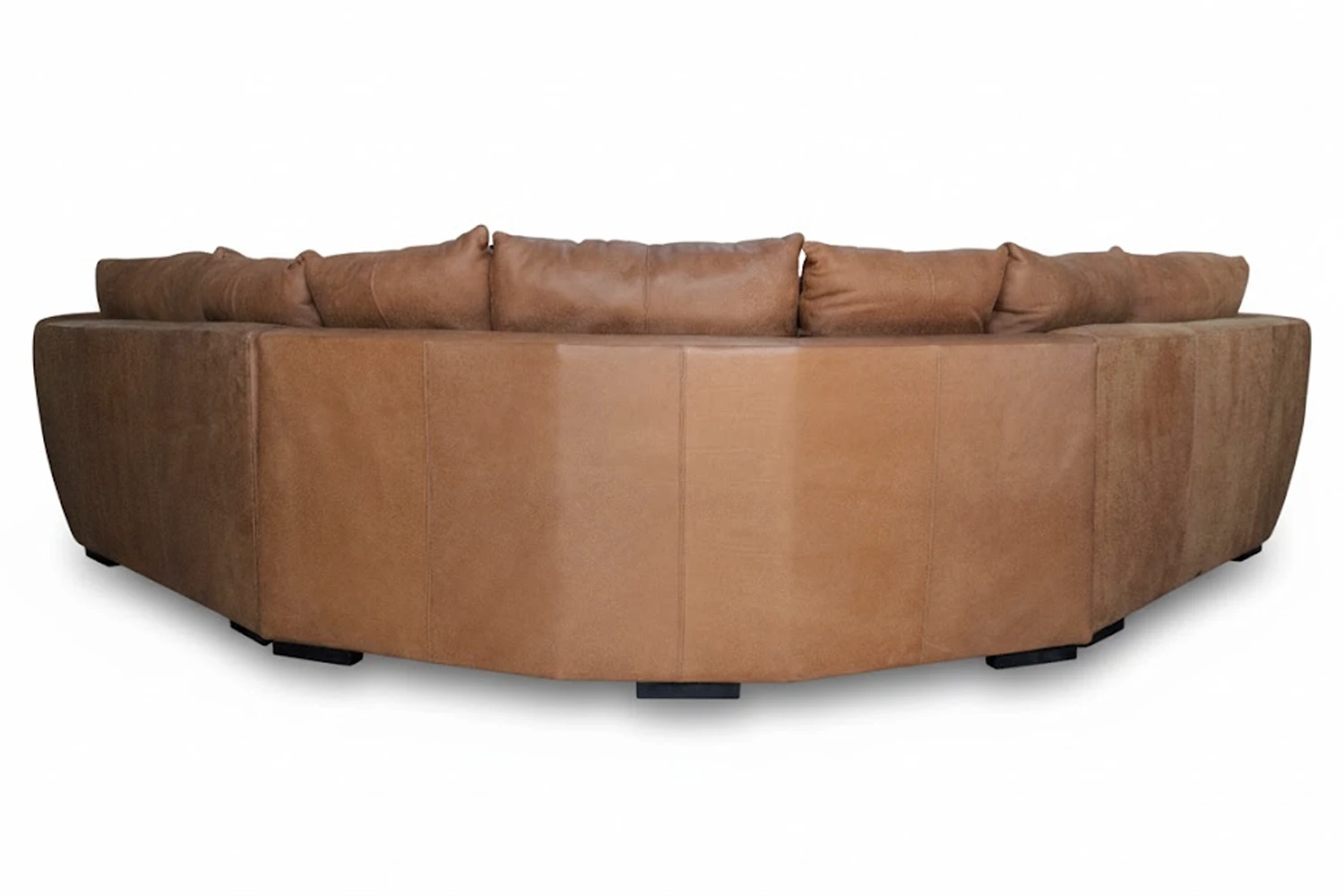 Regal Genuine Leather Corner Lounge 5-Seater (Exotic Tan) - Image 5
