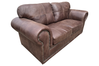 Afrikan Comfort 2 Seater Exotic Leather Woodland Brown