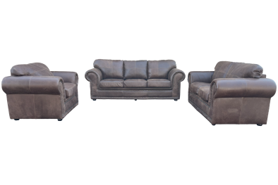 Afrikan 6 Seater 3, 2, 1 Couch Set W-Brown