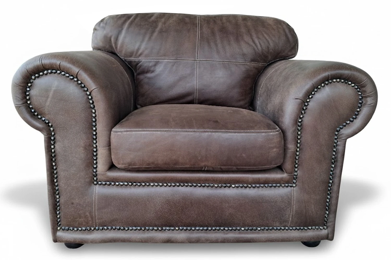 Afrikan Comfort Genuine Leather Armchair (Exotic Brown)
