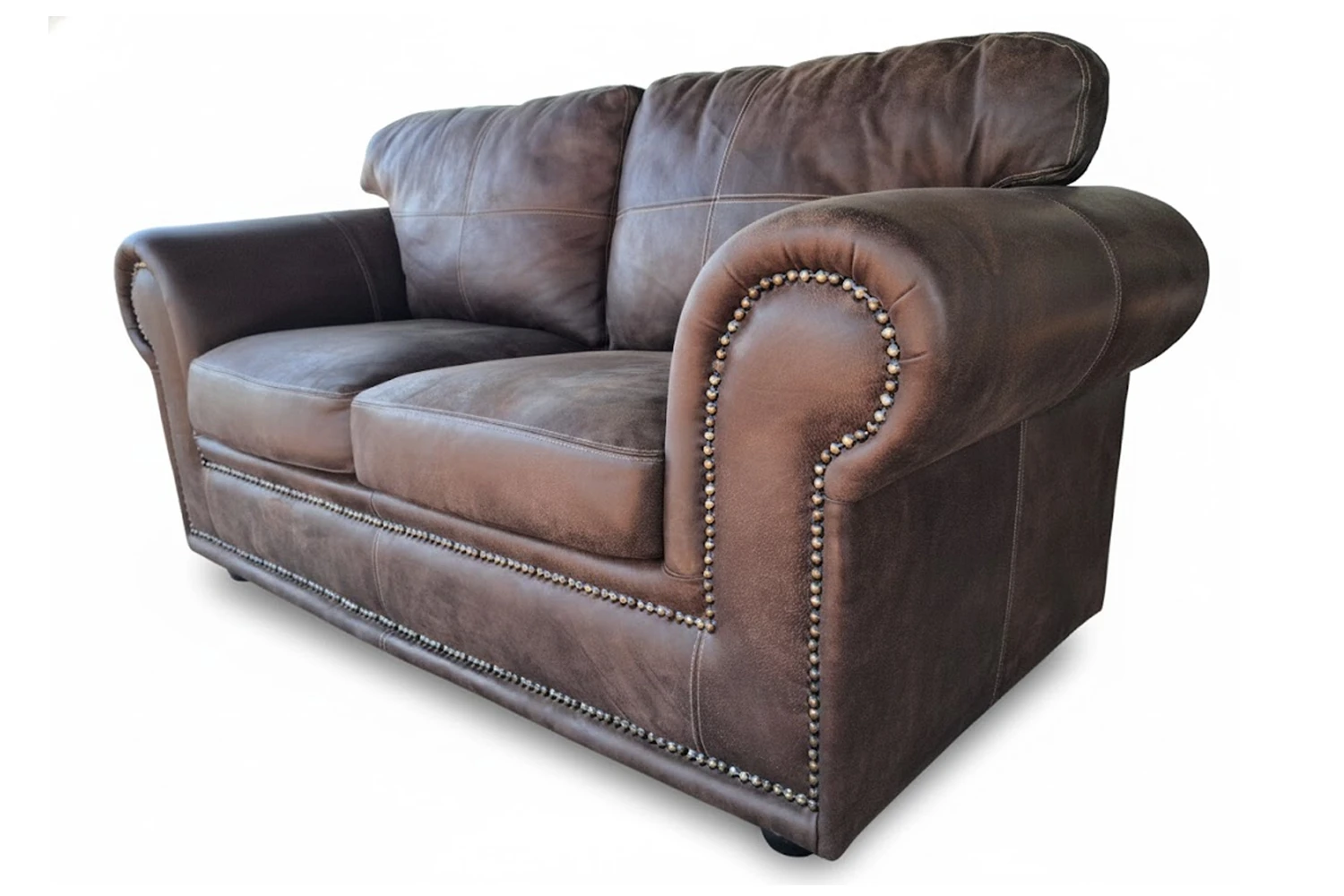 Afrikan Comfort Genuine Leather Sofa 2-Seater (Exotic Brown) - Image 2
