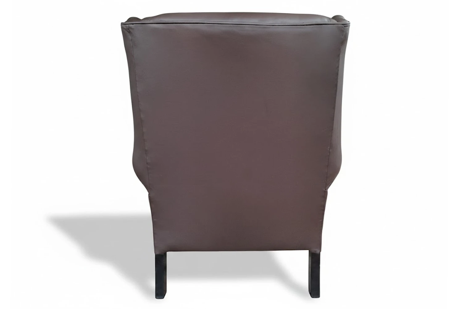 Classica Comfort Genuine Leather Wingback Chair (Brown)