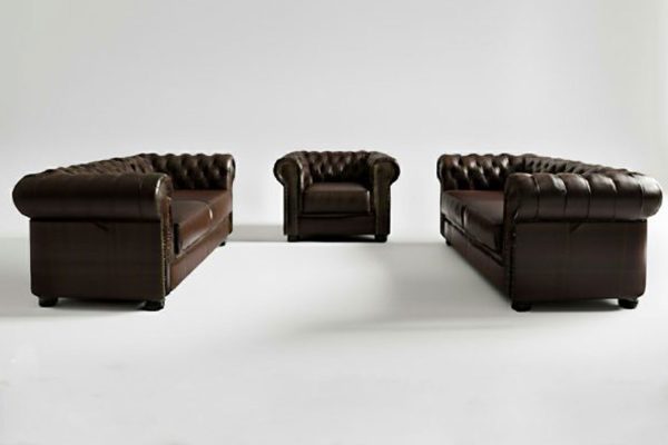 Genuine-Full-Leather-3-Piece-Set-Special-(Chessman-Comfort-1-Seater-and-2-x-2-Seaters)-D.Brown-(XL-deep-seat)