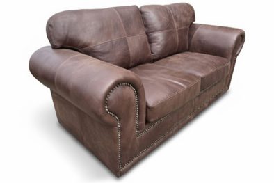 Afrikan Comfort 2 Seater Exotic Leather Woodland Brown