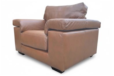 Genuine Full Leather Life Comfort Armchair Exotic Chestnut