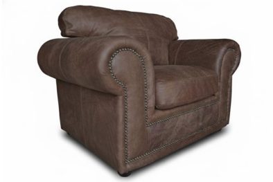 Genuine Full Leather Afrikan Comfort Armchair - Exotic W-Brown