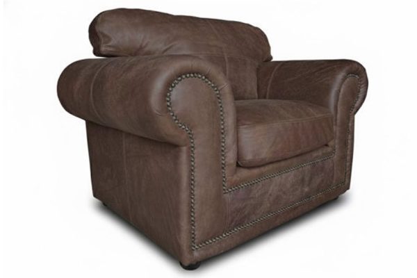 Genuine Full Leather Afrikan Comfort Armchair - Exotic W-Brown