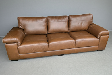 Life 3 seater Leather Chestnut