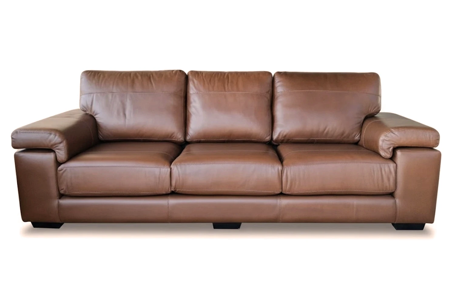 Life 3 seater Leather Chestnut