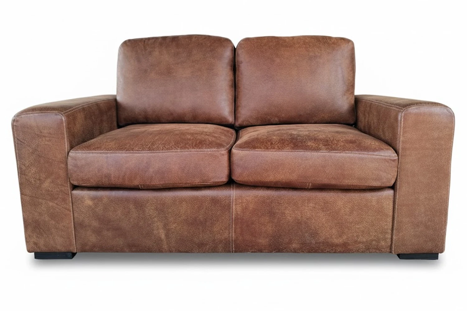 Mode Comfort Genuine Leather Sofa 2-Seater (Exotic Brandy)