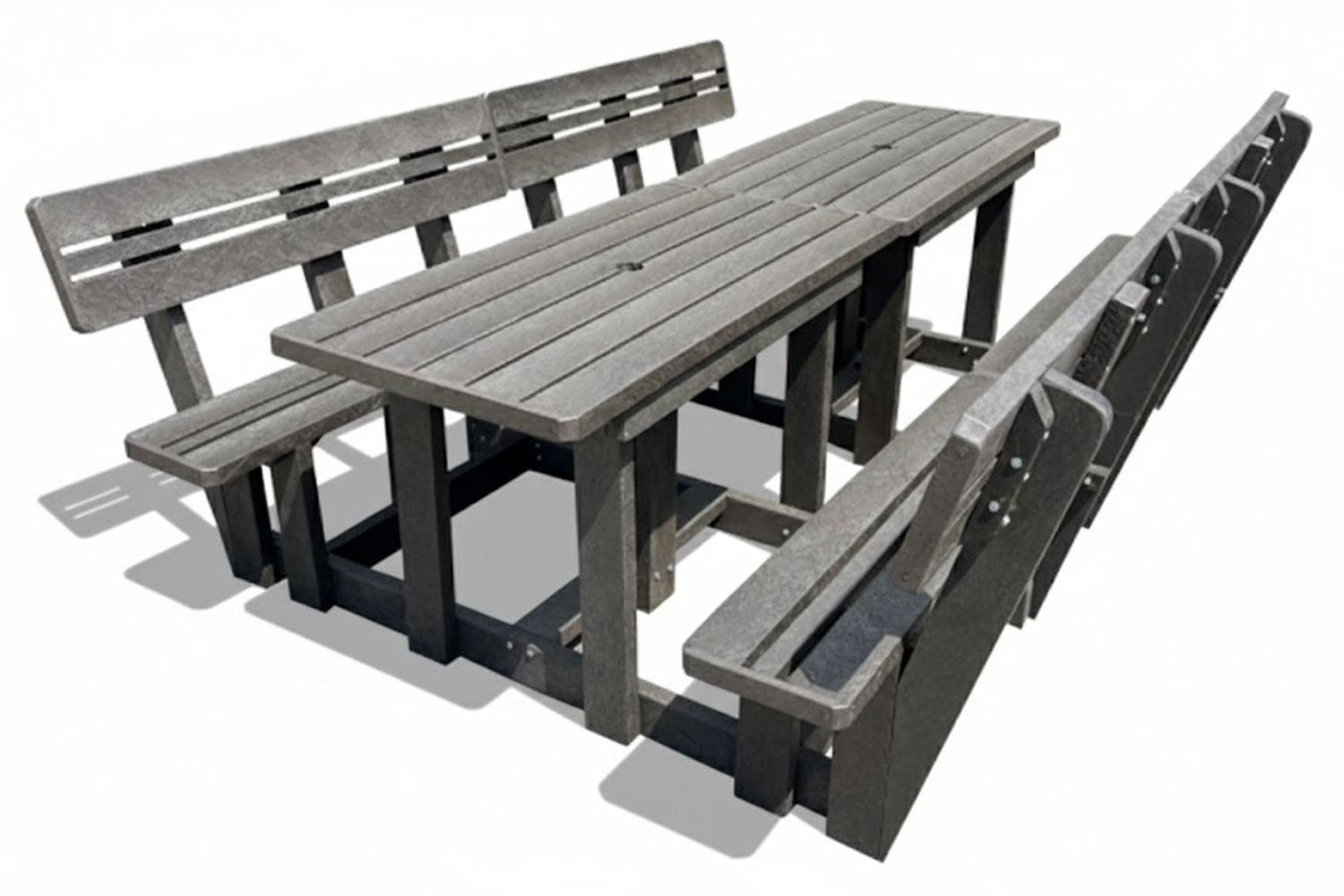 Picnic table 8 seater plus backs (RECYCLED PLASTIC)