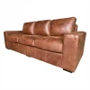 Genuine Full Leather 3 Piece Set (Mode Comfort 1 Seater, 2 Seater and 3 Seater) Exotic Brandy - Image 5