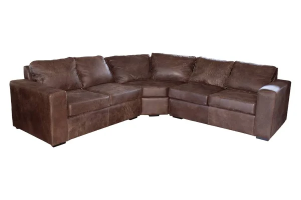 Genuine Full Leather Mode 5 Seater Corner Couch