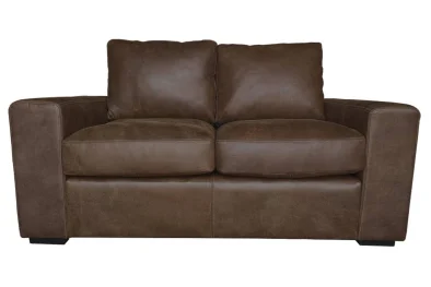 Genuine Full Leather Mode Comfort 2 Seater Couch – Exotic W.Brown