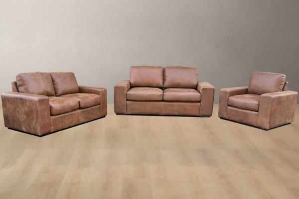 Mode 4 Seater 2,2,1 Couch set - Brandy - Lifestyle