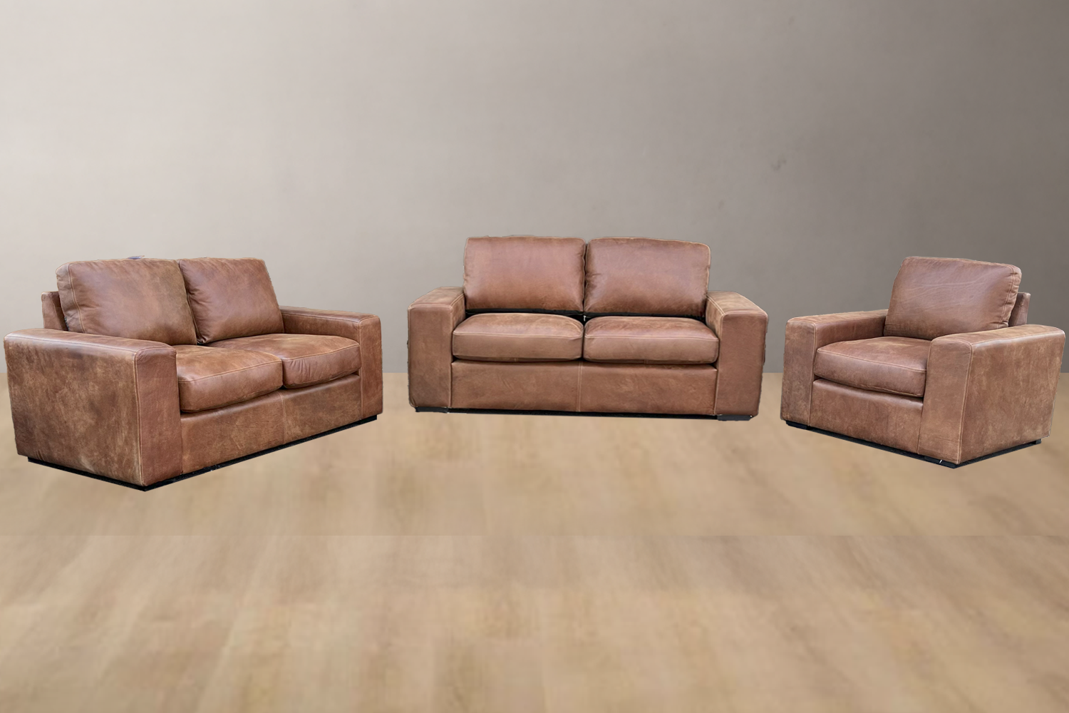 Mode 4 Seater 2,2,1 Couch set - Brandy - Lifestyle