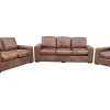 Mode 6 Seater 3 Piece Couch Set - Brandy