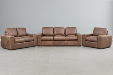 Mode 6 Seater 3 Piece Couch Set - Brandy - Lifestyle