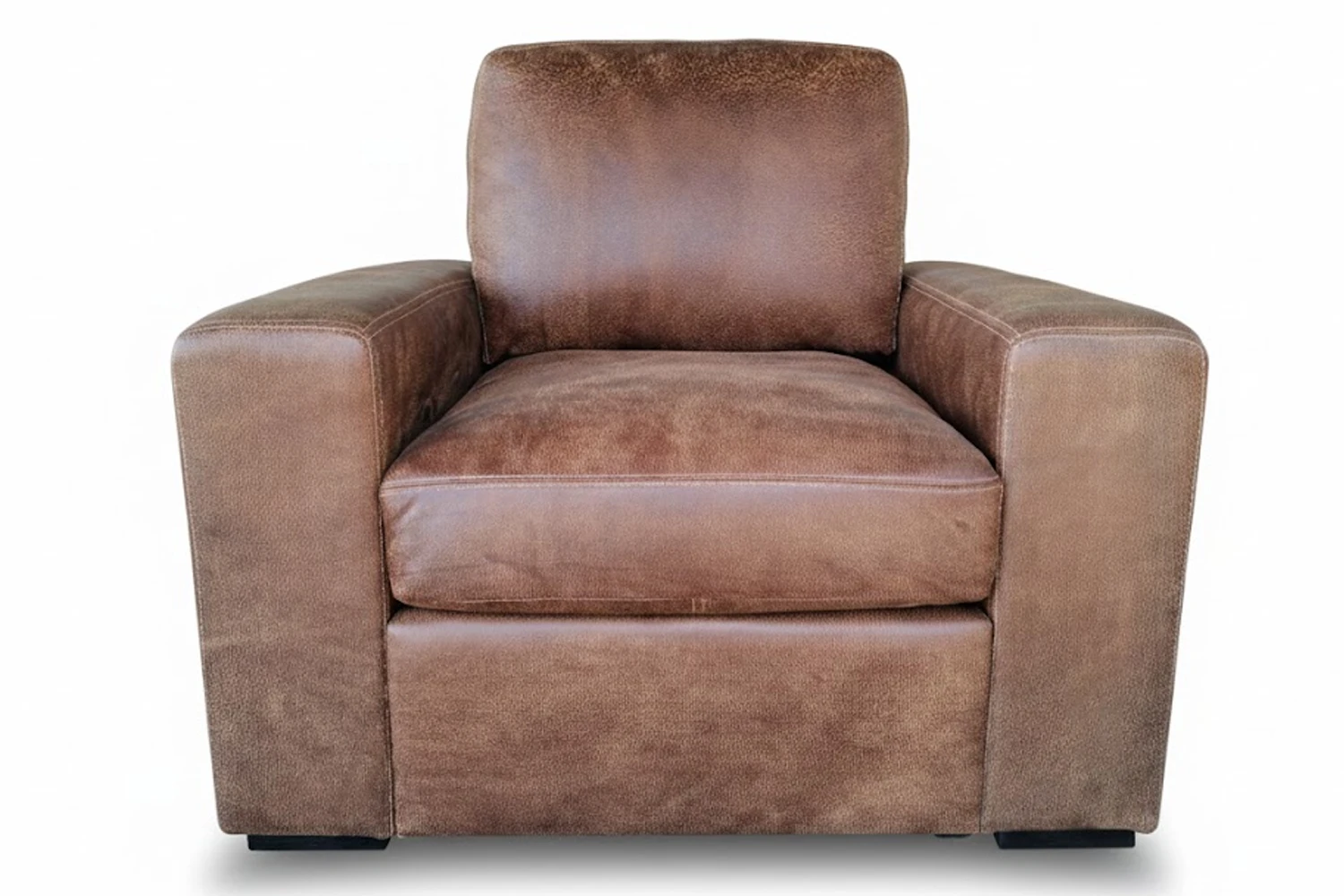 Mode Comfort Genuine Leather Armchair (Exotic Brandy)