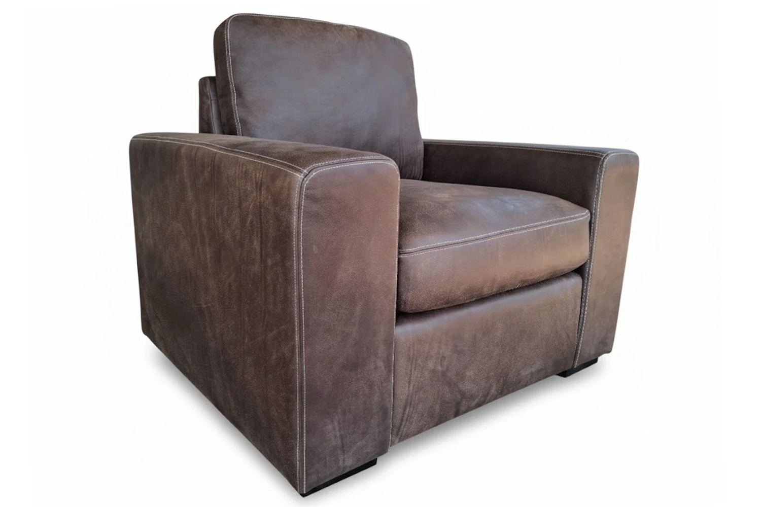 Mode Comfort Genuine Leather Armchair (Exotic Brown)