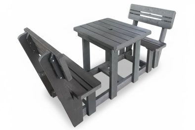 Picnic table 2 seater plus backs (RECYCLED PLASTIC)