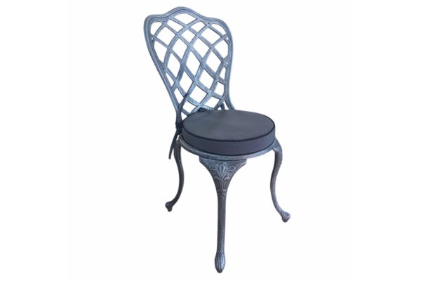 Aluminium-Coral-Dining-Chair-Silver-with-Charcoal-Cushion